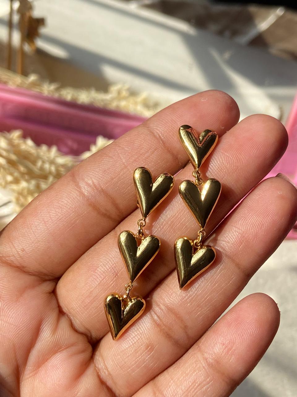 Heart Drop Earring