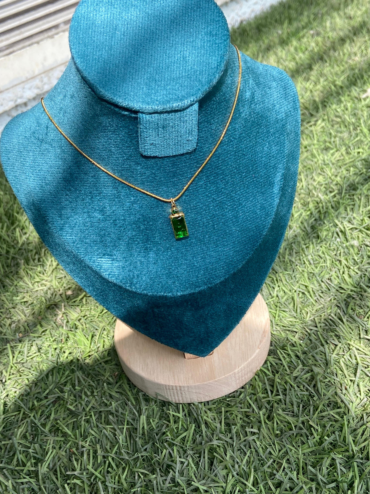 Green Pendant Necklace