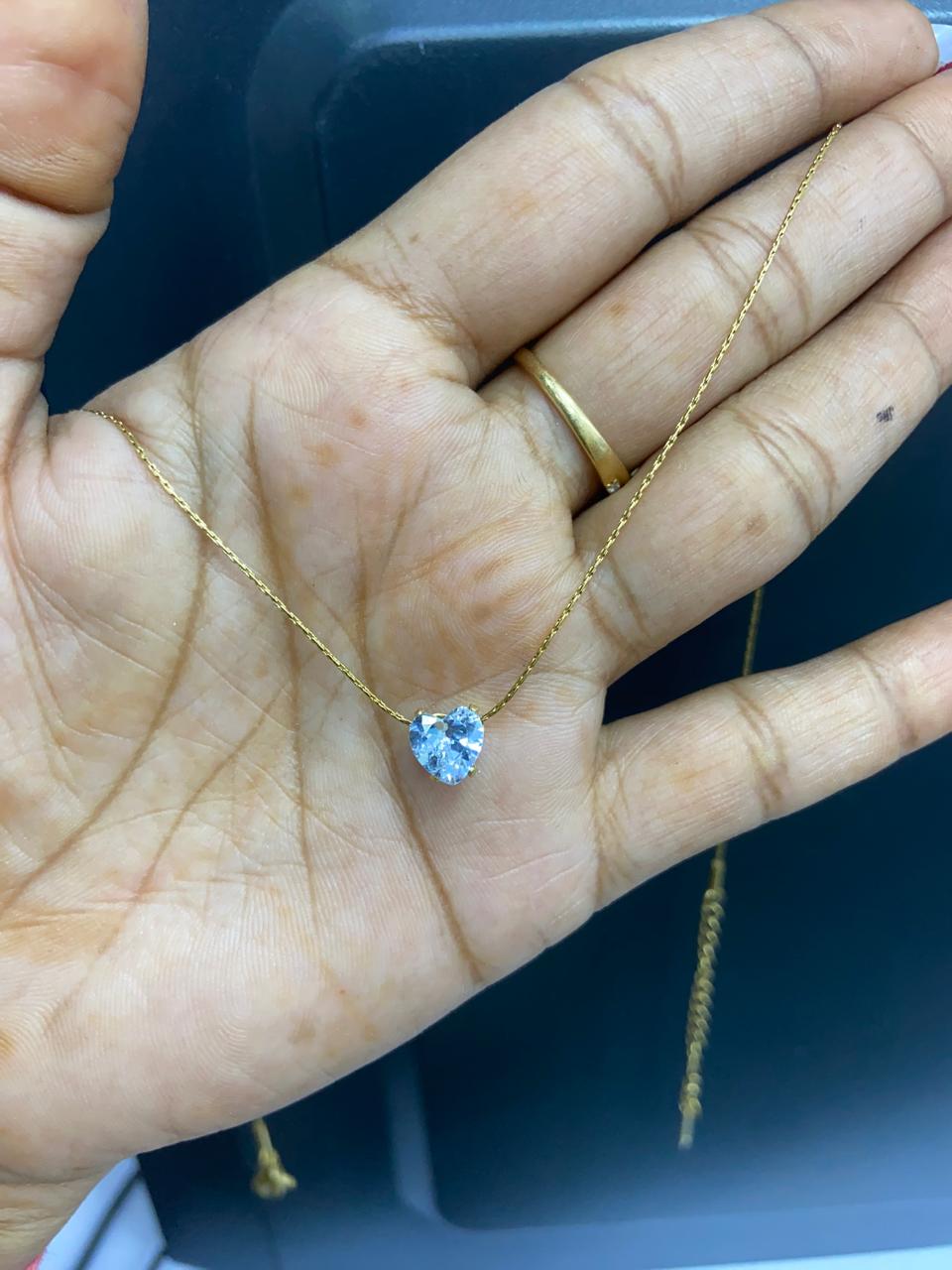 Heart Solitaire Necklace