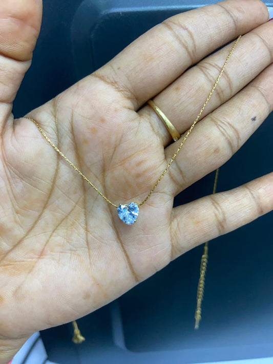Heart Solitaire Necklace