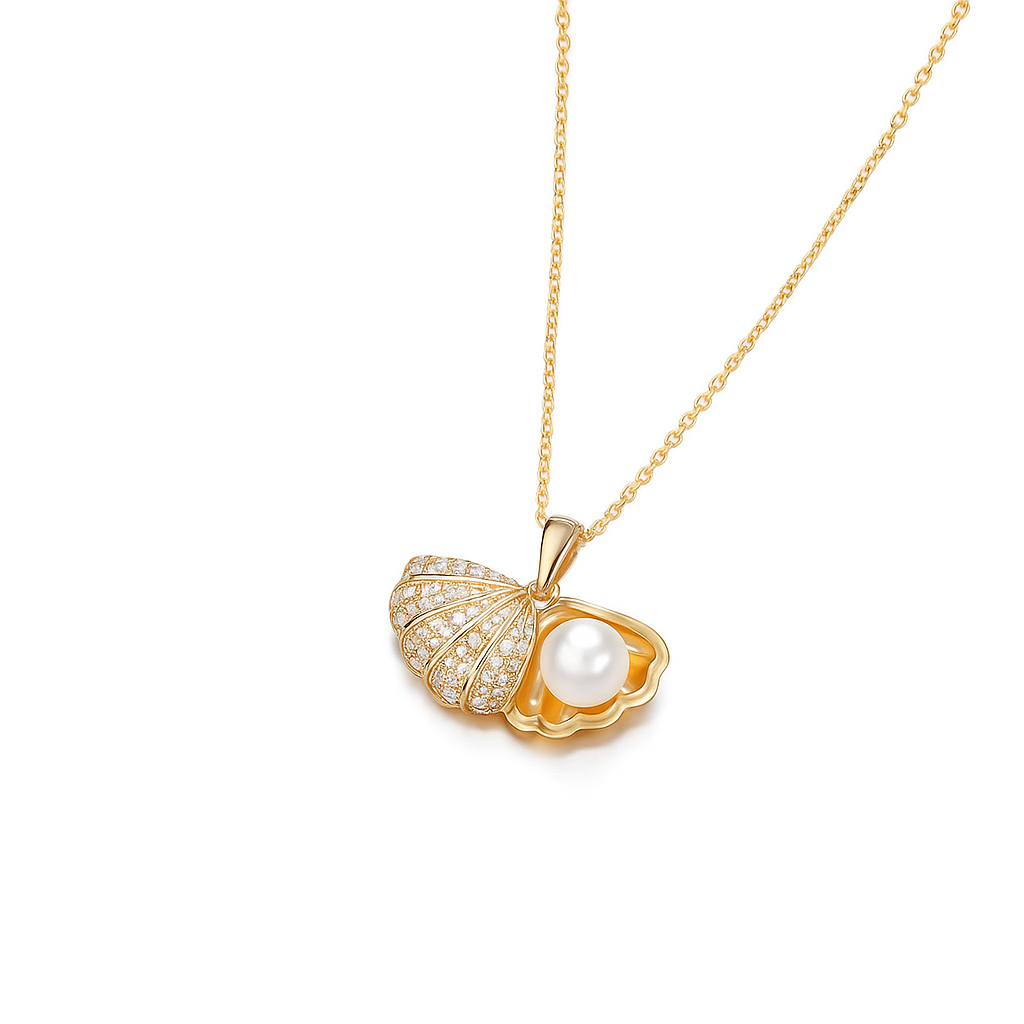 Gold Seashell Necklace