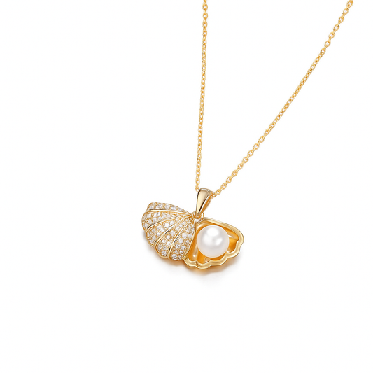 Gold Seashell Necklace