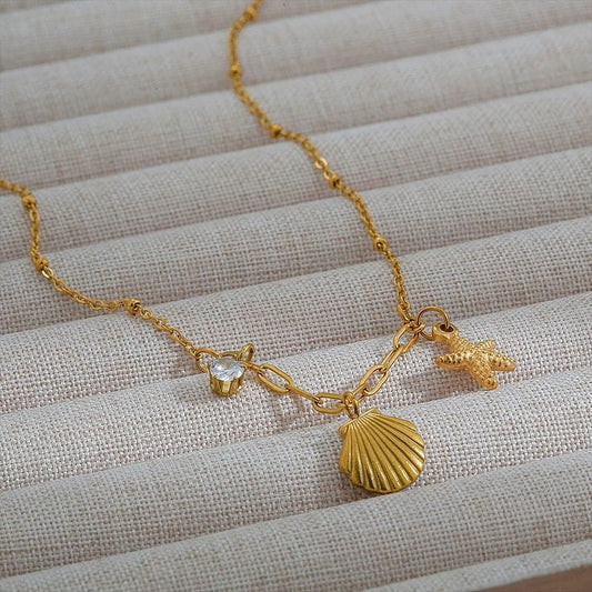 Seashell Star Necklace