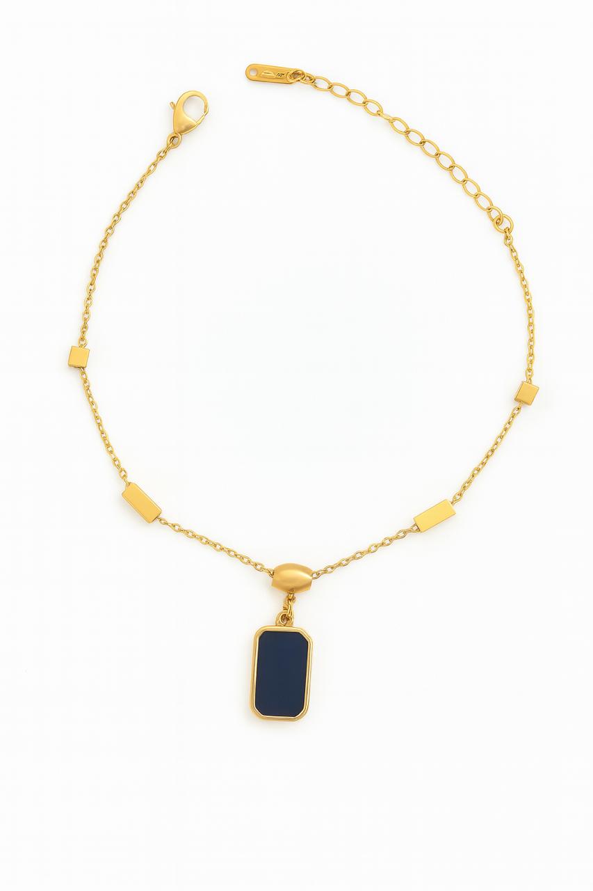 Sleek Horizon Bracelet (Gold & Black)
