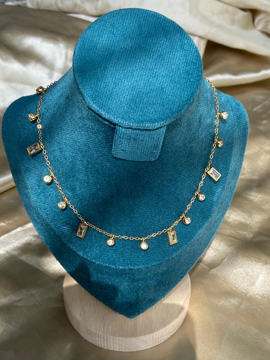 White Chain Necklace with