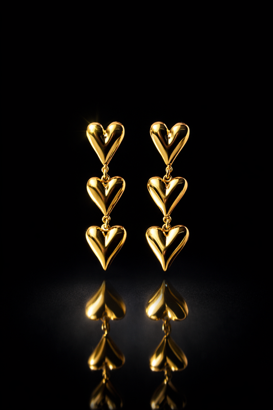 Heart Drop Earring