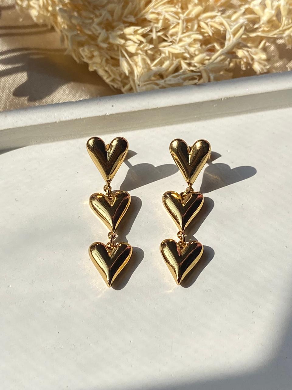 Heart Drop Earring