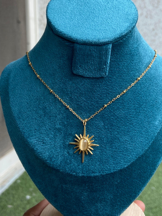 Golden Sunburst  Necklace
